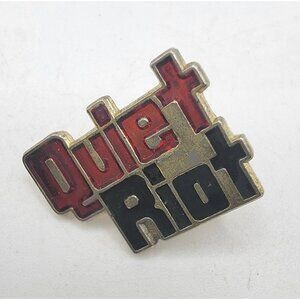 Vintage‎ Quiet Riot Rock Band Hat Lapel Pin